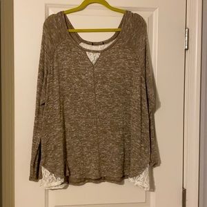 Lane Bryan plus size long sleeve tee